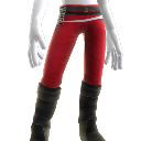 Pants with Belt and Scarf