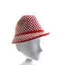 Red Checker Hat