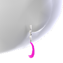 Pinkfarbene Mondohrringe